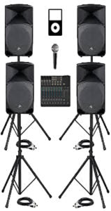 4 Speaker Sound Package Rental