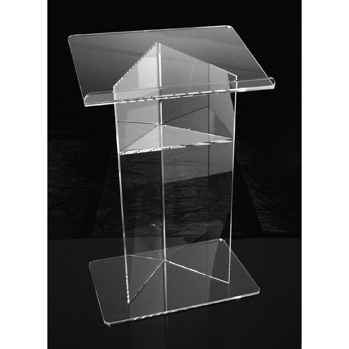 Clear Acrylic Lectern Podium - V Shape